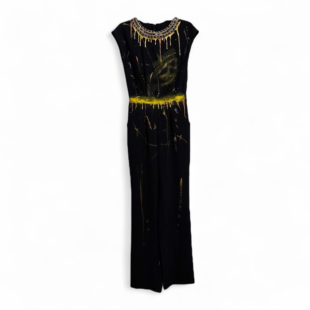 Black and Yellow HRMnewnyork Jumpsuit